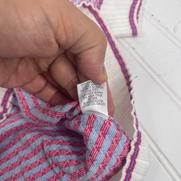 BRAND NEW Entro The Sheller Sweater Cropped Small Pink - Picture 6 of 9